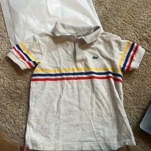 Lacoste boys shirt size 6 - fits like a 4T